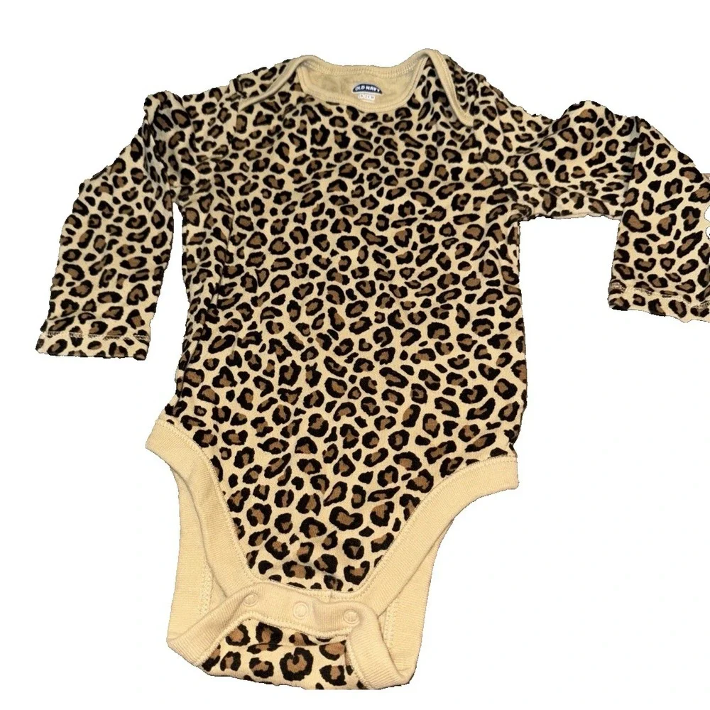 Old Navy Infant Girls Long-Sleeve Romper‎ 18-24 Months 18M - 24M Animal Print